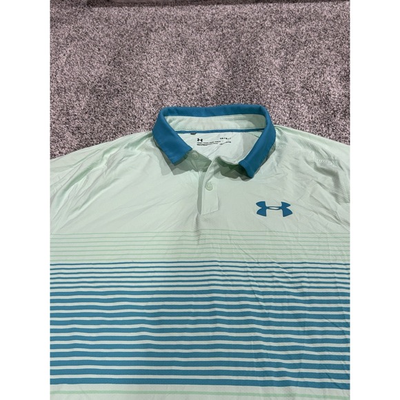 Under Armour Other - Under Armour Heatgear loose fit men's Size Large Isochill Polo Multi‎ Color